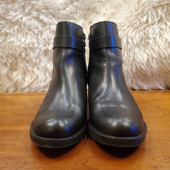 Tara M. Karinda Belted Ankle Moto Boots - Picture 3 of 9